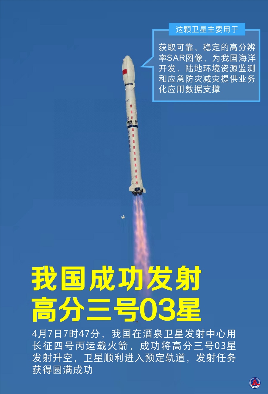 （圖表·海報）［航天］我國成功發射高分三(2566915)-20220407151217.JPG